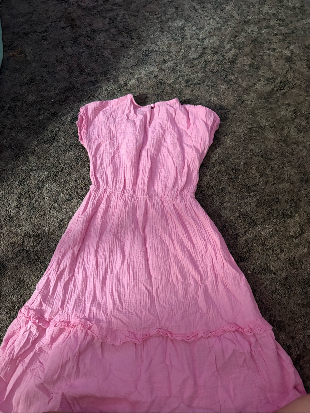Amazon Pink Girls' Casual Cotton Dress